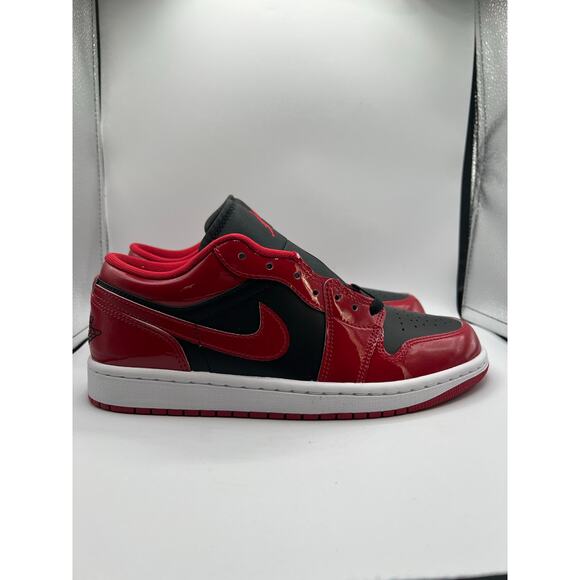 Air Jordan 1 Low “Patent Varisty Red Black” size 7.5 men’s